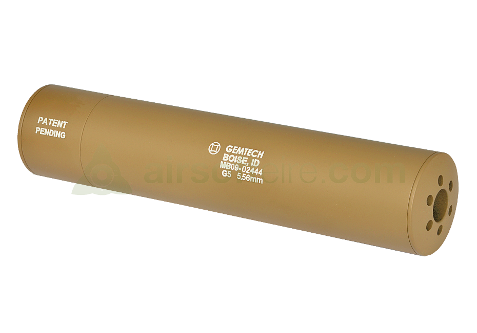 MADBULL GEMTECH G5サイレンサー Madbull Gemtech G5 Silencer + Flash Hider CCW - Tan