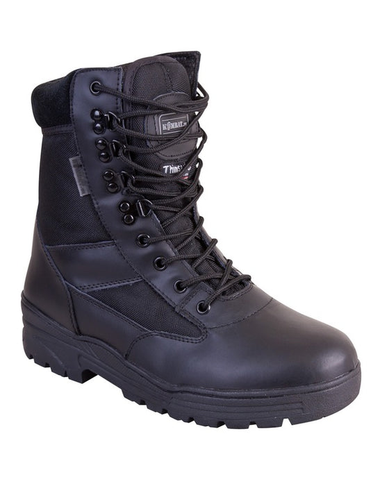 KombatUK Leather/Cordura Patrol Boot - Black