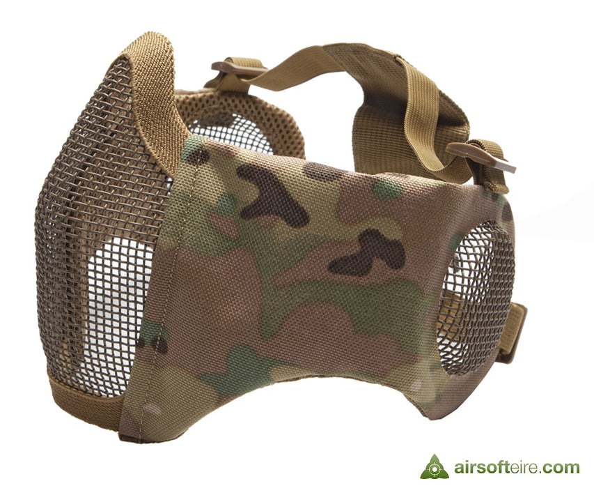ASG Mesh Half Face Mask With Cheek Pads & Ear Protection - Multi