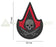 JTG 3D Rubber Assassin Skull - Black Medic