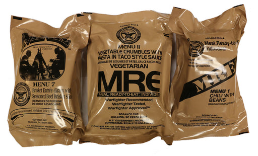 Manufacturer Genuine U.S. Military Surplus MREs (Meal Ready-to-Eat)