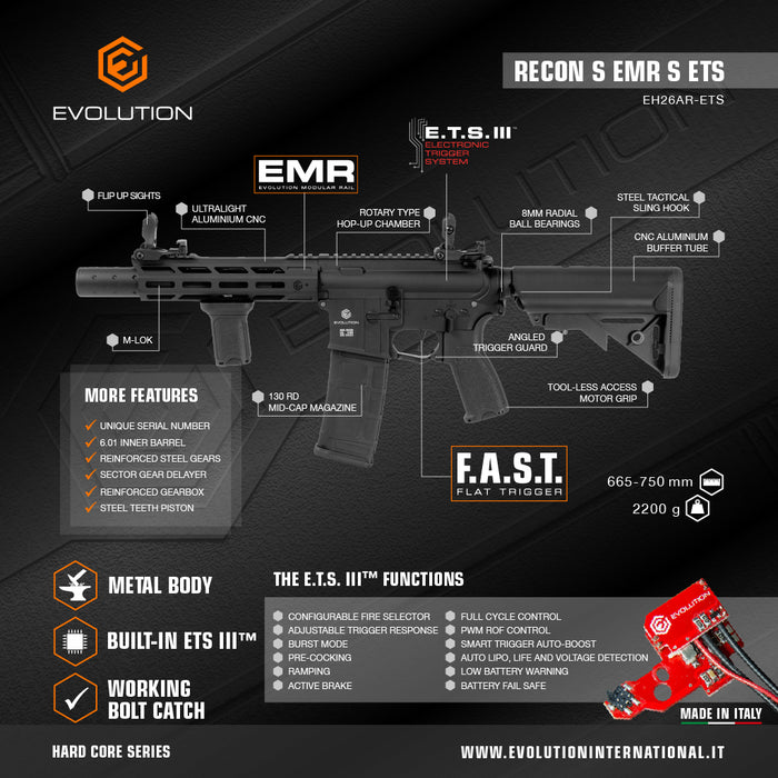 Evolution Recon S EMR S ETS - Full Metal