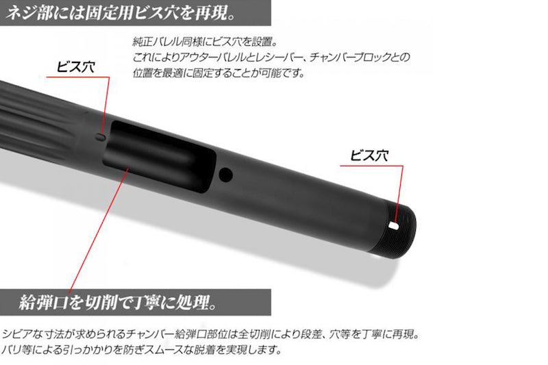 Laylax Fluted Outer Barrel for VSR-10 Series