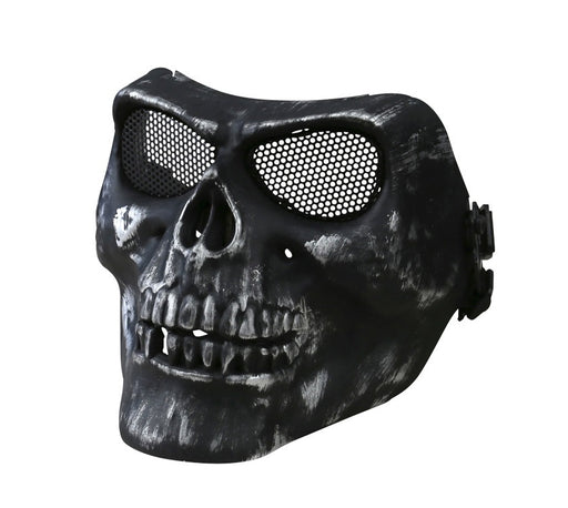 KombatUK Skull Mask - Gun Metal Black