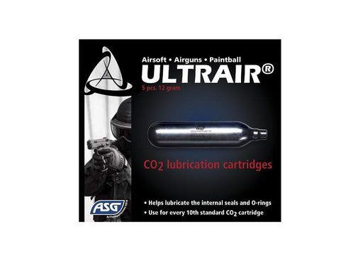 ASG Ultrair CO2 Lubrication Cartridges - 5 Pack