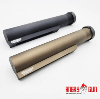 Angry Gun Mil-Spec CNC 6 Position Buffer Tube for MWS - Black