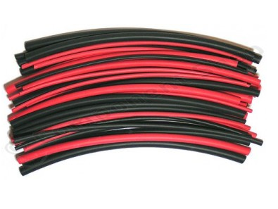 Manufacturer Red & Black Heat Shrink Tubing Small Sizes Kit