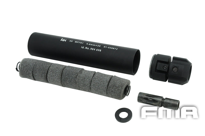 FMA MP7A1 Mock Suppressor For MP7 w Flash Hider - Black