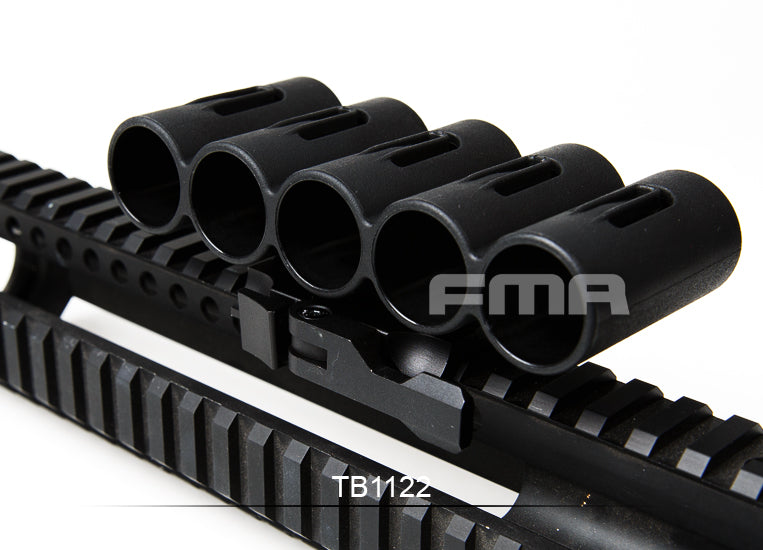 FMA Q.R. Rail Mounted Real Shotgun Shell Holder - x5