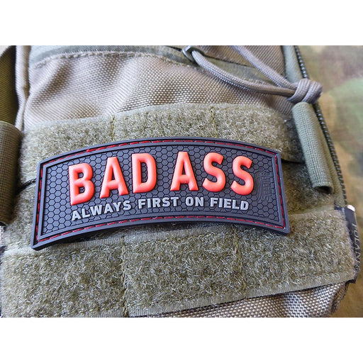 JTG 3D BAD ASS "Always First On The Field" Patch - Red/Black