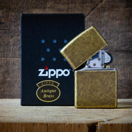 Zippo Antique Brass Lighter - 60001567