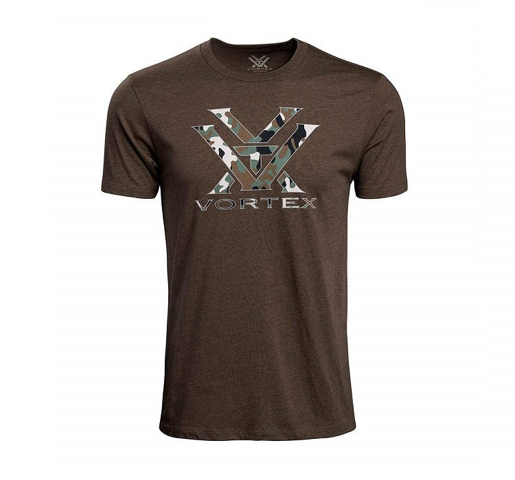 Vortex Optics Core Camo Logo T-Shirt - Brown Heather